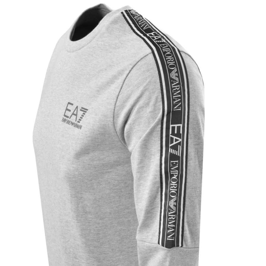 Alternative Image for ProductEA7 Emporio Armani Crew Neck Logo Sweatshirt Grey3